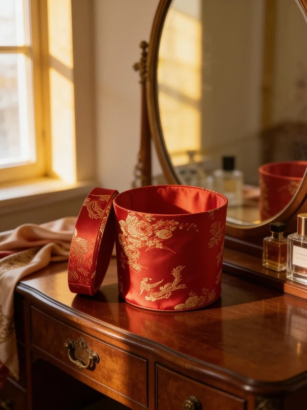 Chinese Silk Keepsake Box