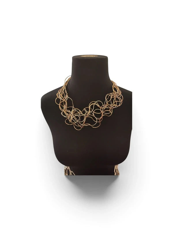 Multi-Color Abstract Loop Necklace