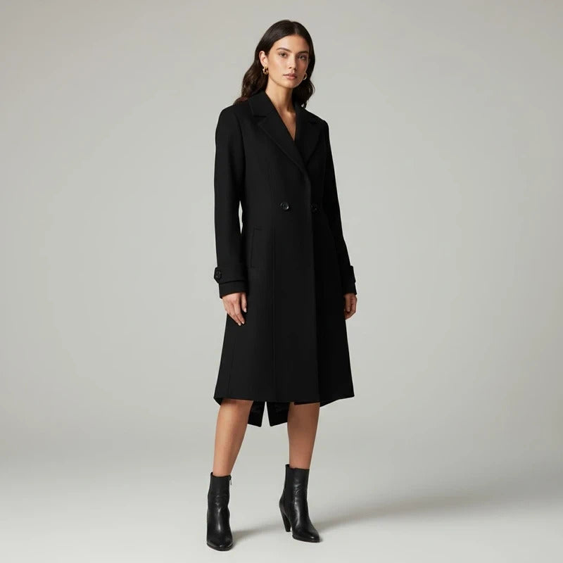 Croft & Barrow Black Wool Coat