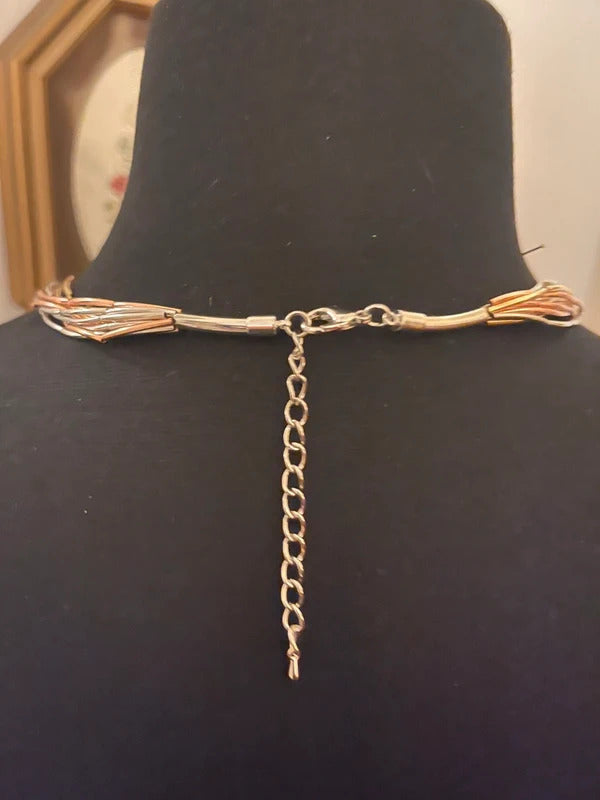 Multi-Color Abstract Loop Necklace