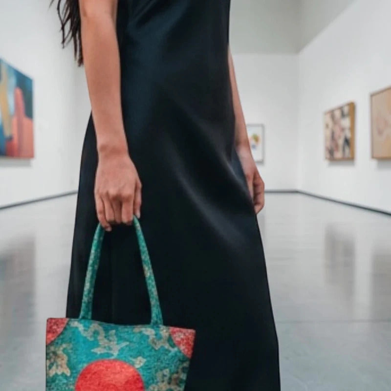 Vintage Silk Chinese Bag