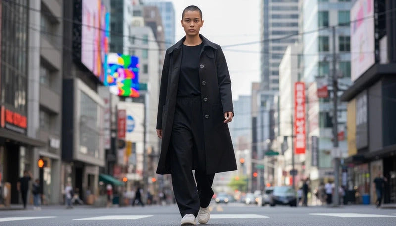 Croft & Barrow Black Wool Coat